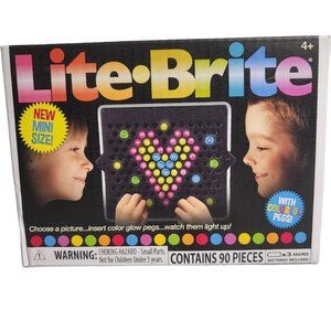 Lite Brite Mini Bright 85 Pcs Colorful Pegs Create Pictures With Light New
